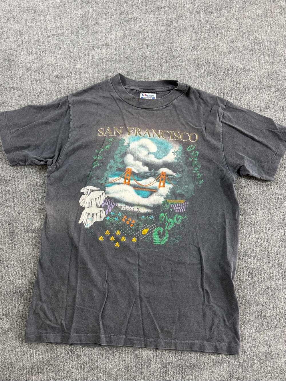 Vintage Hanes Beefy-T San Francisco Tourist Spots T Shirt